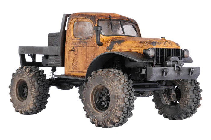 FairRC 1/24 FCX24 Rustwood Mod – Weathered Power Wagon with Real Wood Flatbed (RTR)