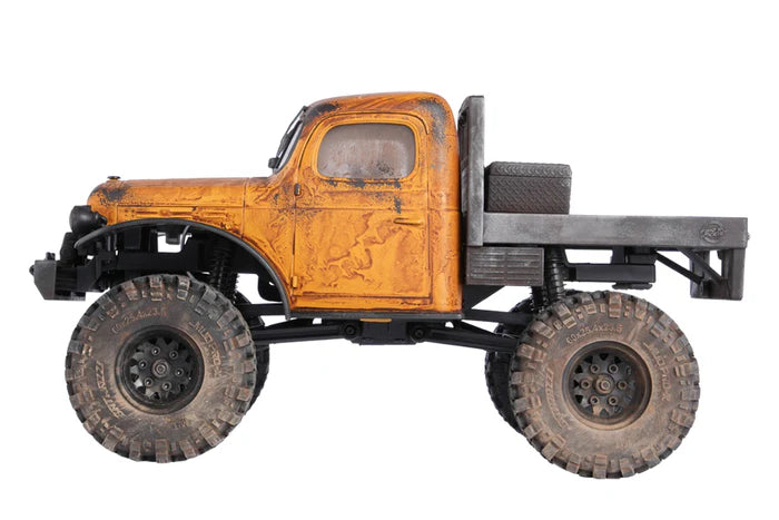 FairRC 1/24 FCX24 Rustwood Mod – Weathered Power Wagon with Real Wood Flatbed (RTR)