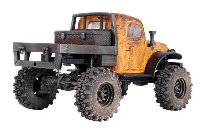 FairRC 1/24 FCX24 Rustwood Mod – Weathered Power Wagon with Real Wood Flatbed (RTR)