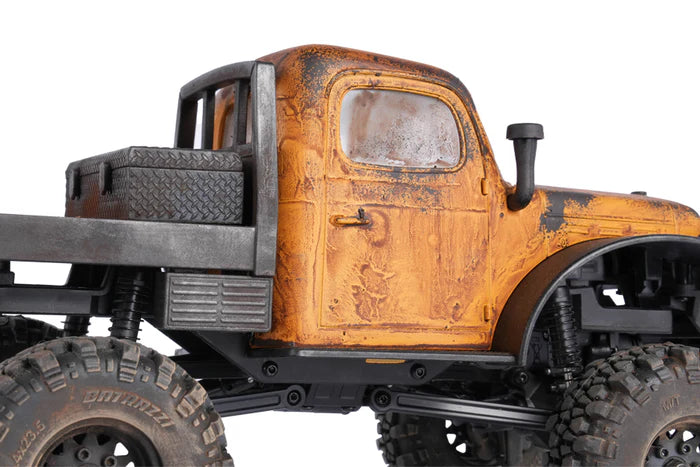 FairRC 1/24 FCX24 Rustwood Mod – Weathered Power Wagon with Real Wood Flatbed (RTR)