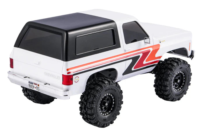 FairRC FCX24 Chevrolet K5 Blazer White Blaze Mod 1/24 4WD Ready to Run Rock Crawler, White