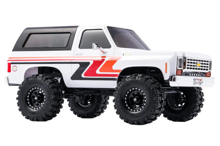 FairRC FCX24 Chevrolet K5 Blazer White Blaze Mod 1/24 4WD Ready to Run Rock Crawler, White