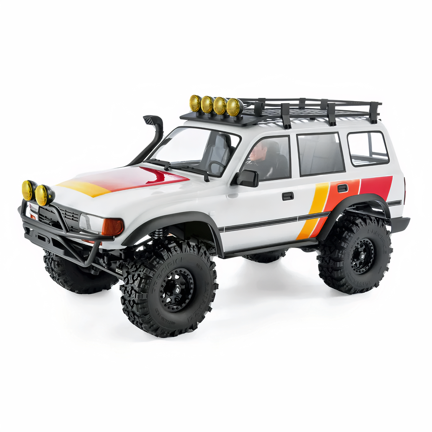 FairRC FCX10 1/10 Toyota LC80 Tri-Color Mod RS – Scale Trail Crawler with Custom Tri-Color Styling