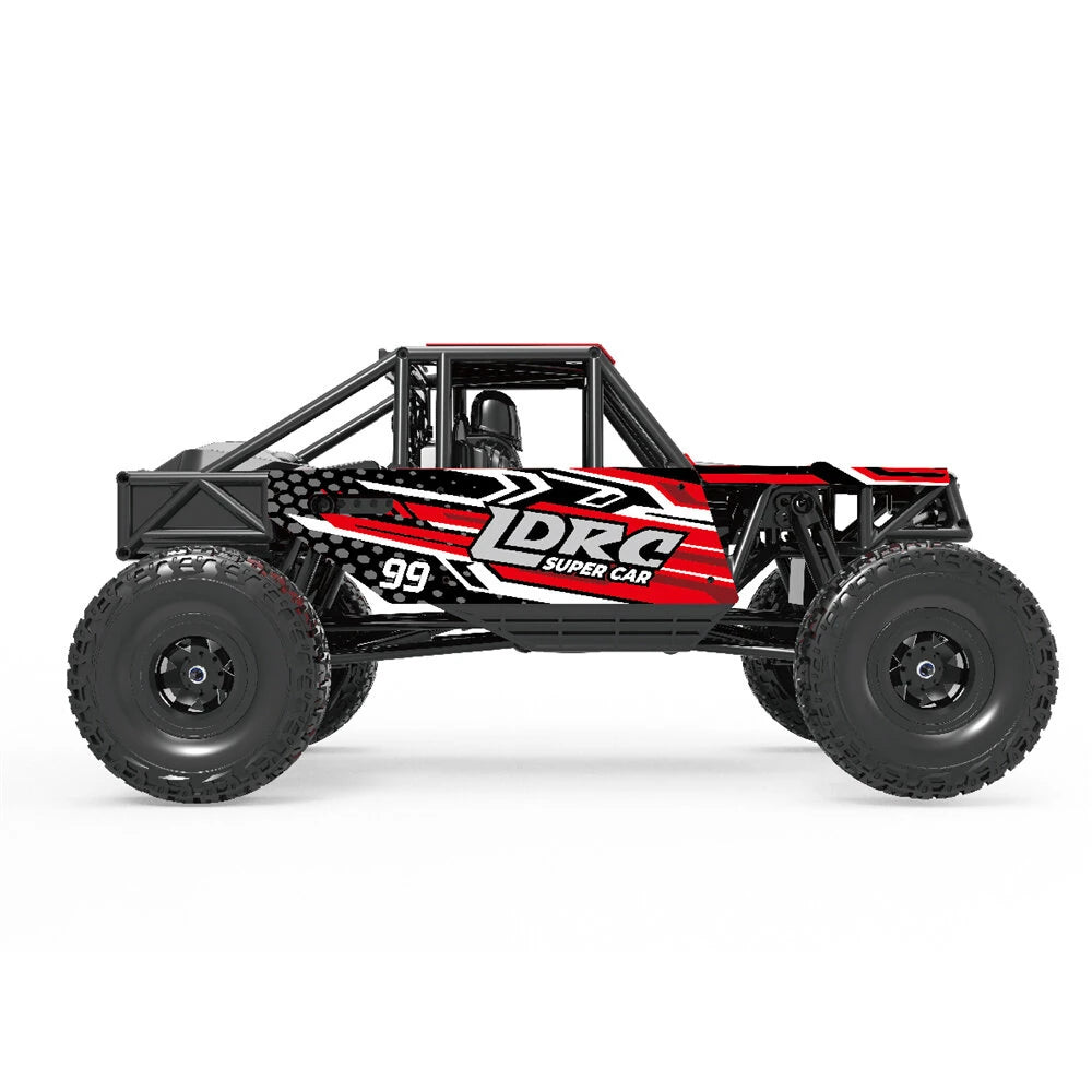 LDRC 18499 1/18 4WD Ready to Run Rock Crawler with Pipe Rack and LED Lights