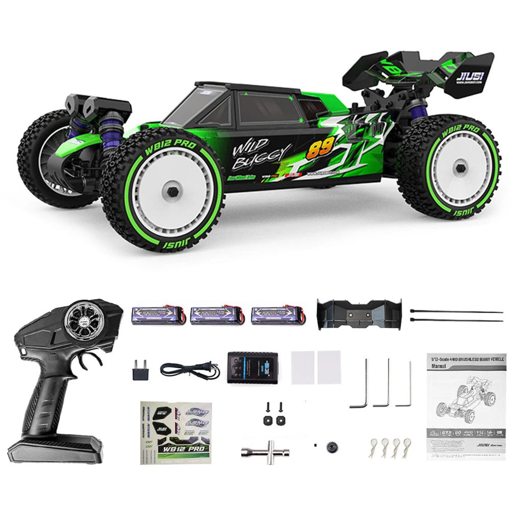 JIUSI WB12 PRO 1/12 4WD Brushless Ready to Run Off-Road Truck – 80km/h
