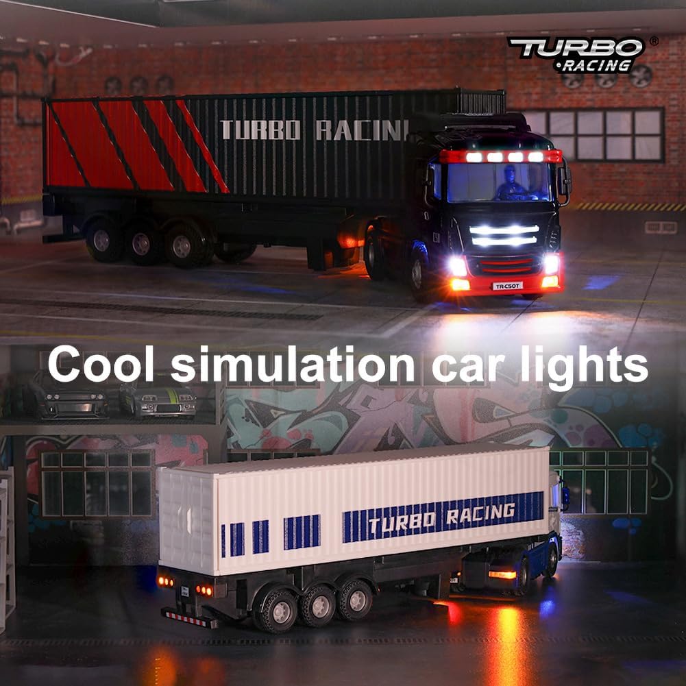 Turbo Racing C50 1:76 4WD Ready to Run Micro Tractor Truck with Trailer