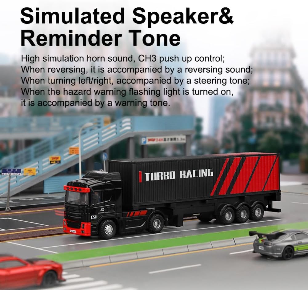 Turbo Racing C50 1:76 4WD Ready to Run Micro Tractor Truck with Trailer