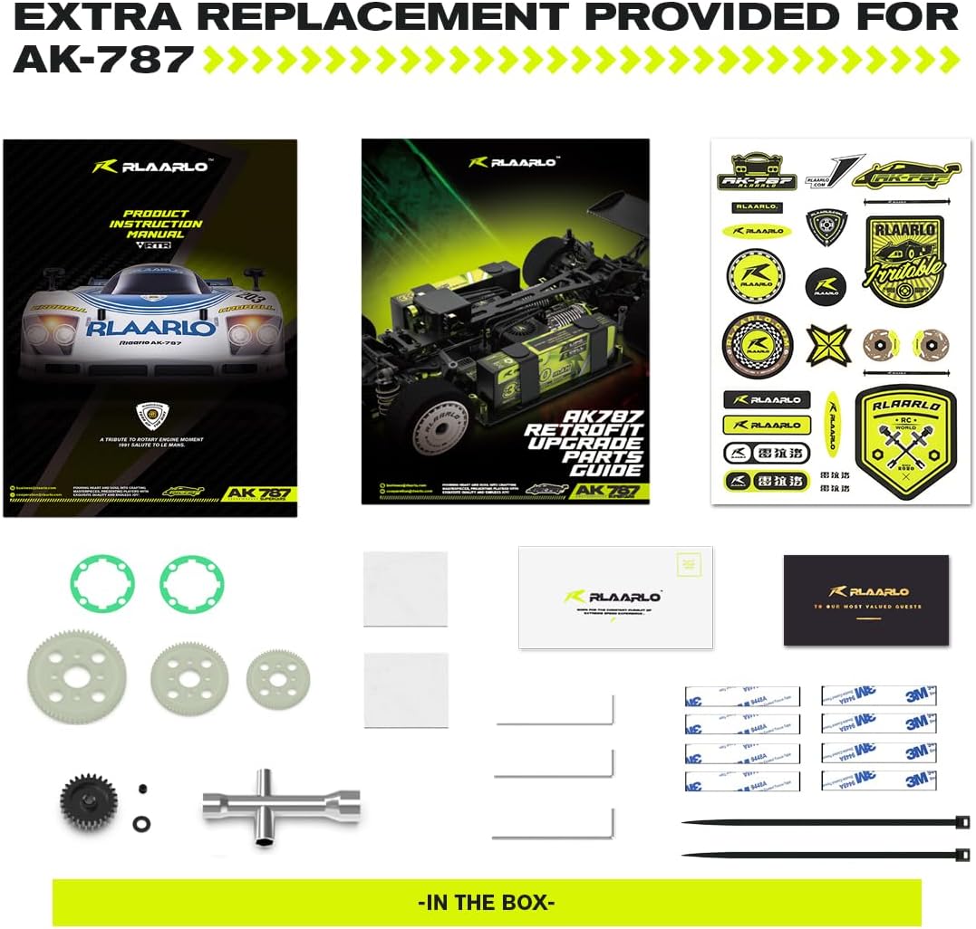 AMORIL AK-787 1/10 4WD Ready to Run Brushless RC Drift Car with LED Lights