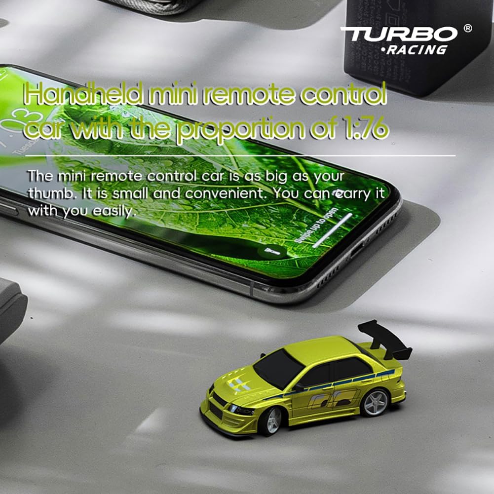 FLYCOLOR TurboRC 1:76 Mini Sports Car – Full Proportional with Two Interchangeable Shells