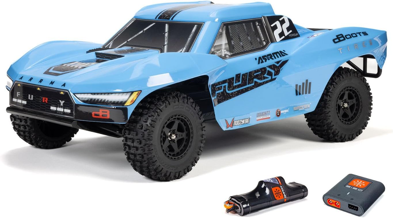ARRMA Fury MEGA 550 2WD 1/10 Ready to Run Short Course Truck with Battery and Charger
