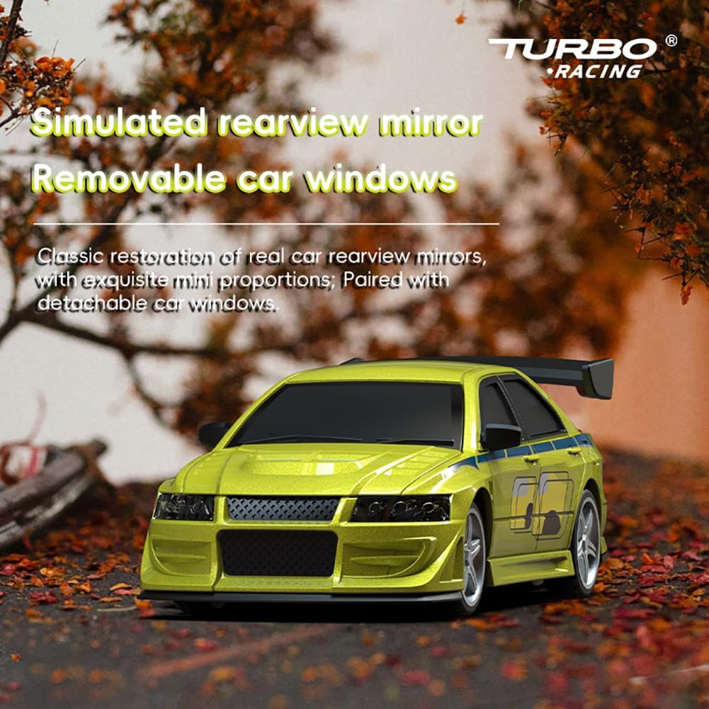 FLYCOLOR TurboRC 1:76 Mini Sports Car – Full Proportional with Two Interchangeable Shells