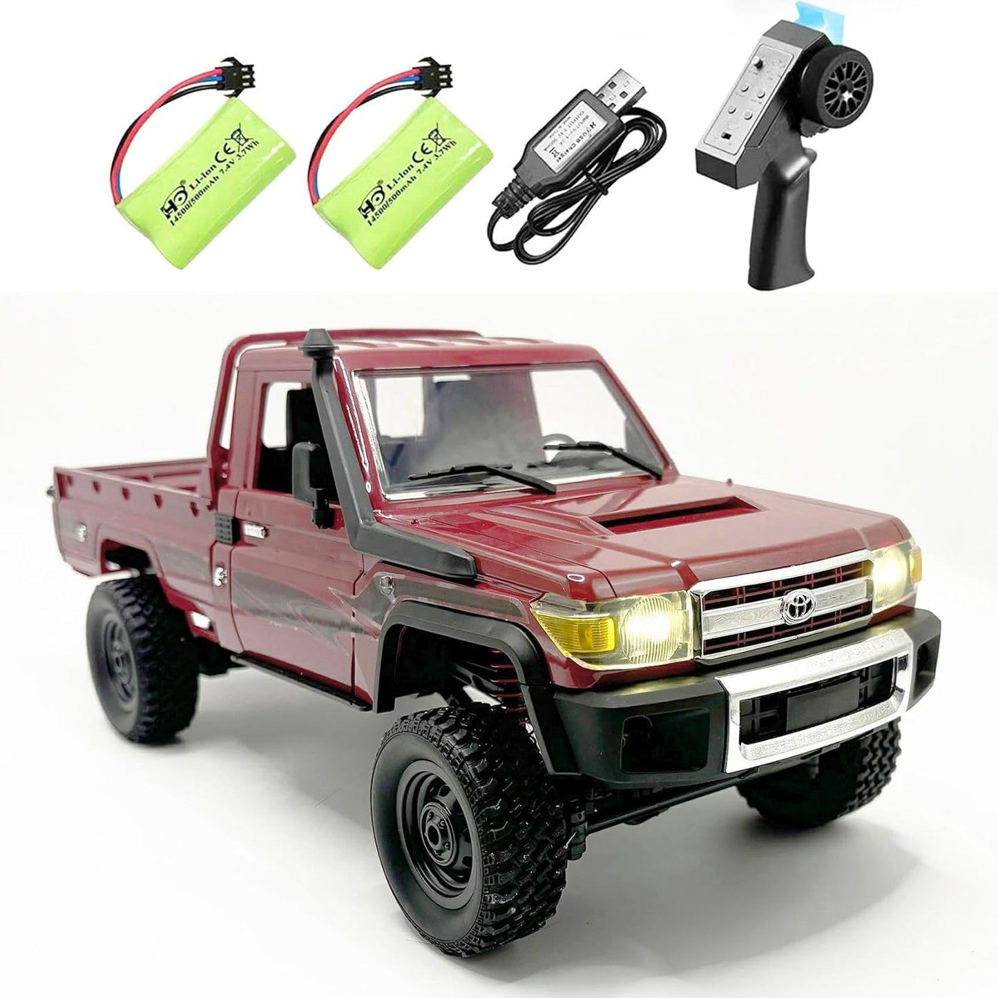 WPLDEWAN 1/12 Scale Toyota Land Cruiser MN82 4WD RC Rock Crawler