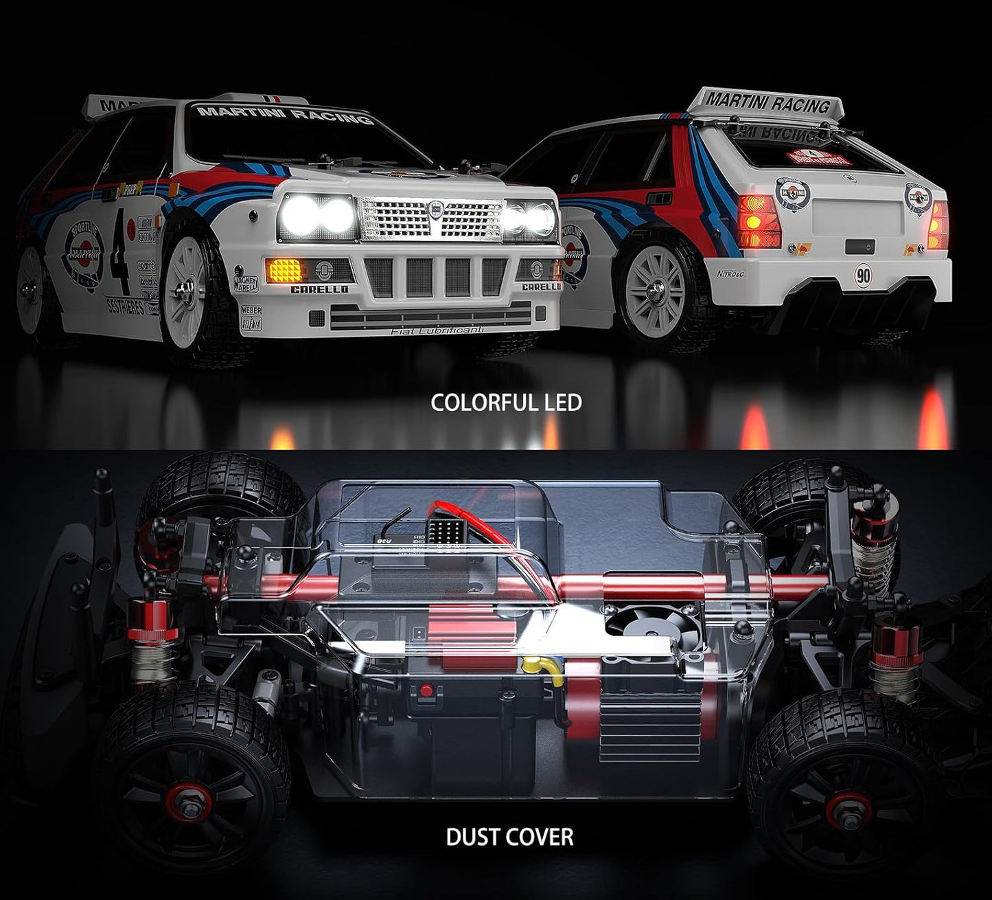 MJX Hyper Go 14301 1/14 Brushless All-Road RC Car, Lancia Delta Integrale-Inspired