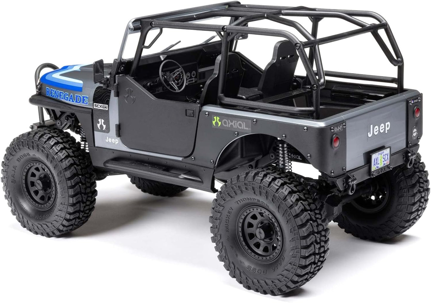 Axial SCX10 III Jeep CJ-7 1/10 4WD Ready to Run Brushed Rock Crawler, Grey