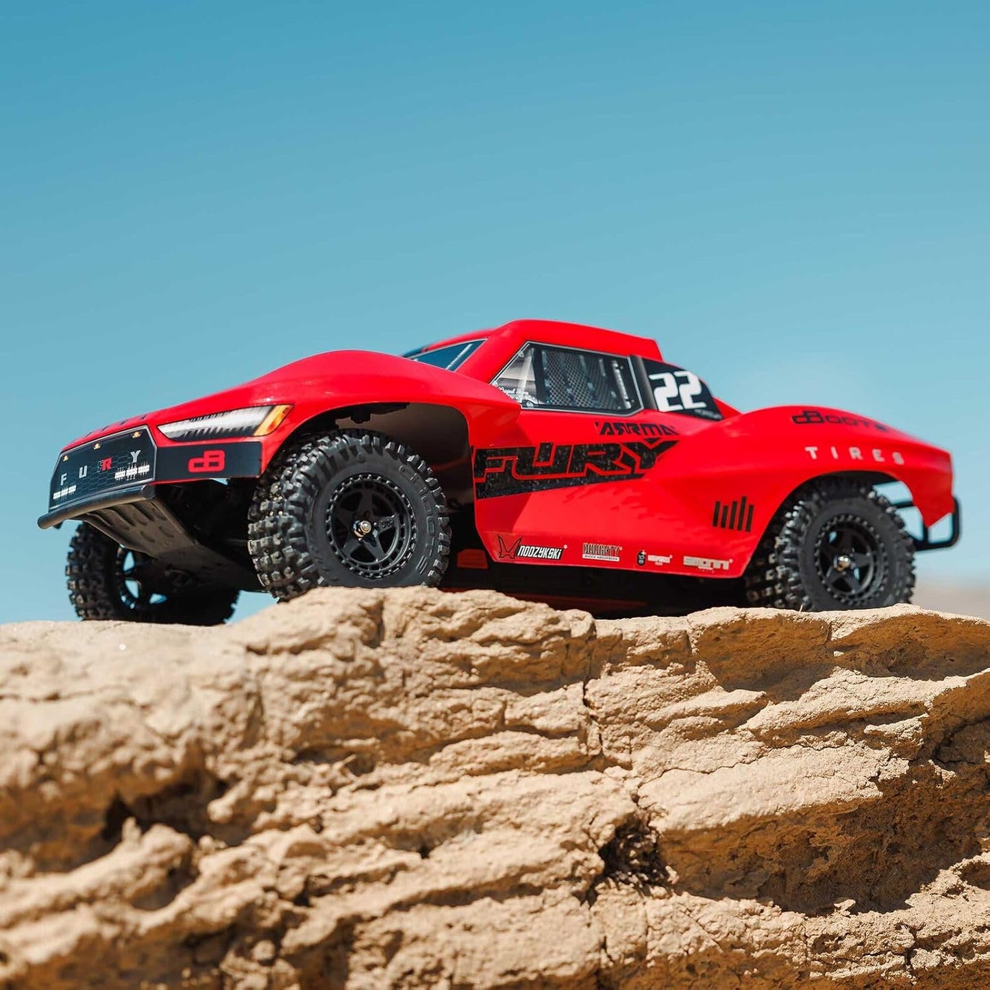 ARRMA Fury MEGA 550 2WD 1/10 Ready to Run Short Course Truck with Battery and Charger