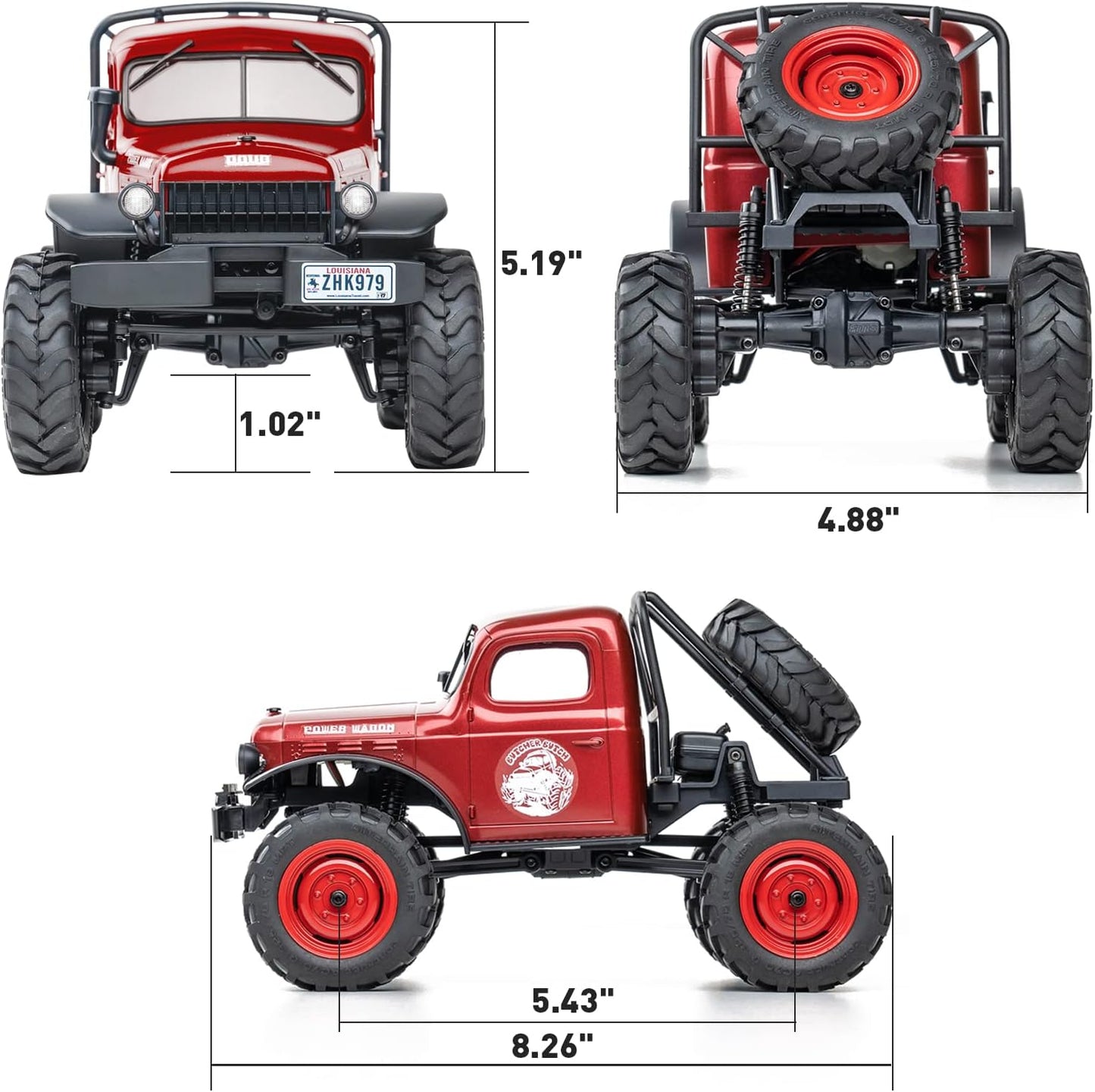 BEEZRC FMS 1/24 Scale FCX24 Power Wagon 4WD RC Rock Crawler