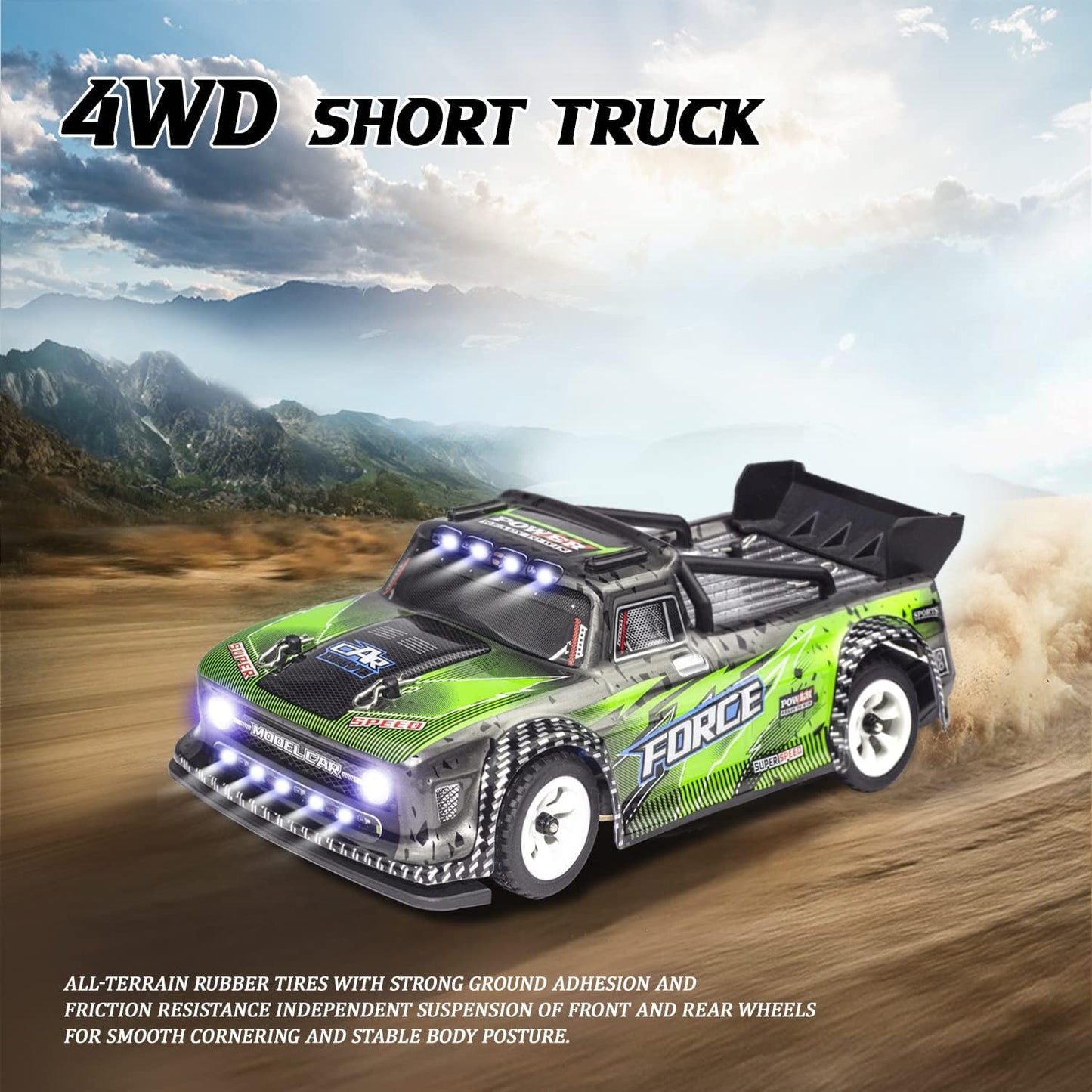 WLtoys 284131 1/28 4WD RTR Micro RC Drift Car with LED Lights