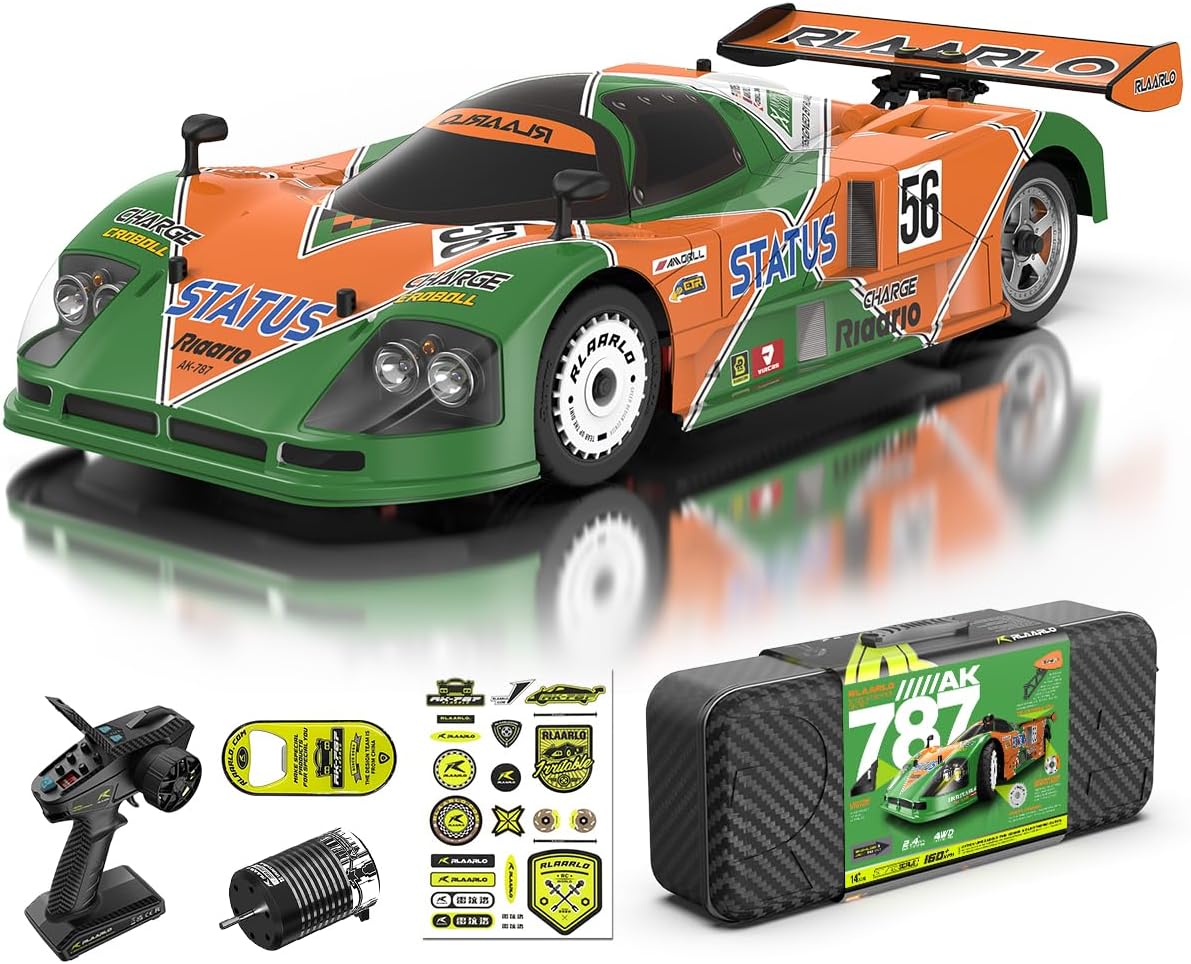 AMORIL AK-787 1/10 4WD Ready to Run Brushless RC Drift Car with LED Lights