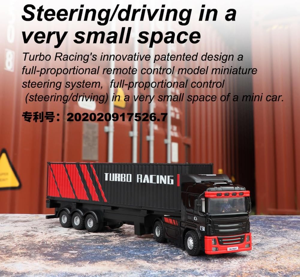 Turbo Racing C50 1:76 4WD Ready to Run Micro Tractor Truck with Trailer
