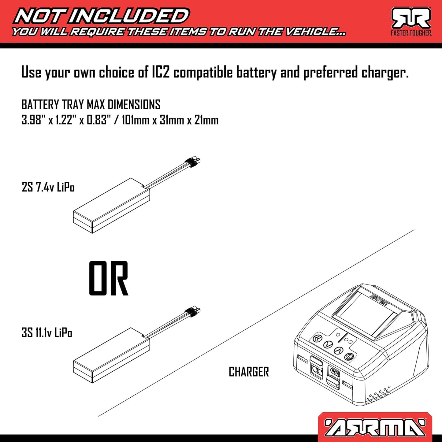 ARRMA 1/10 TITAN 4X4 BLX Mega Monster Truck – Ready-to-Run, Brushless Power