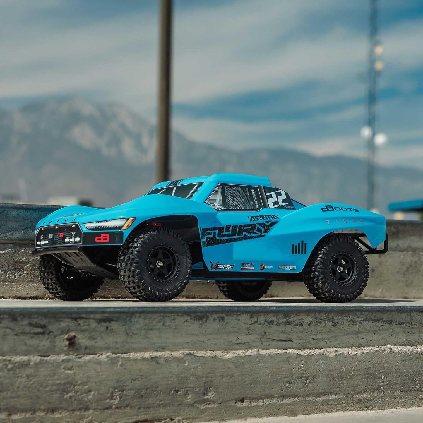 ARRMA Fury MEGA 550 2WD 1/10 Ready to Run Short Course Truck with Battery and Charger