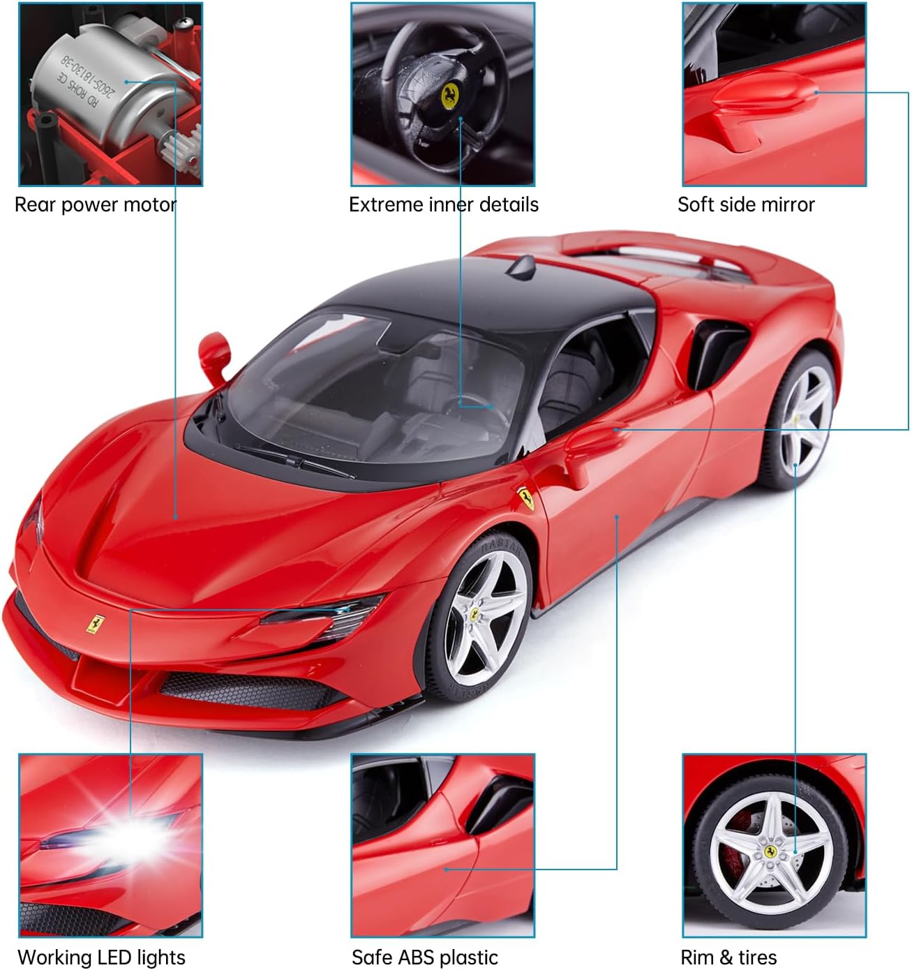 RASTAR 1/14 Ferrari SF90 Stradale RTR Remote Control Supercar