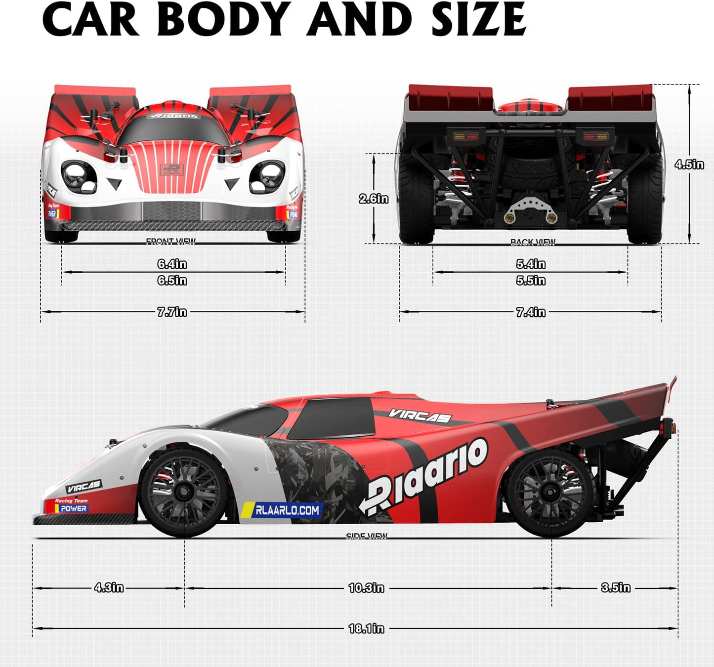 AMORIL 1/10 AK-917 2WD Brushed RTR On-Road RC Supercar