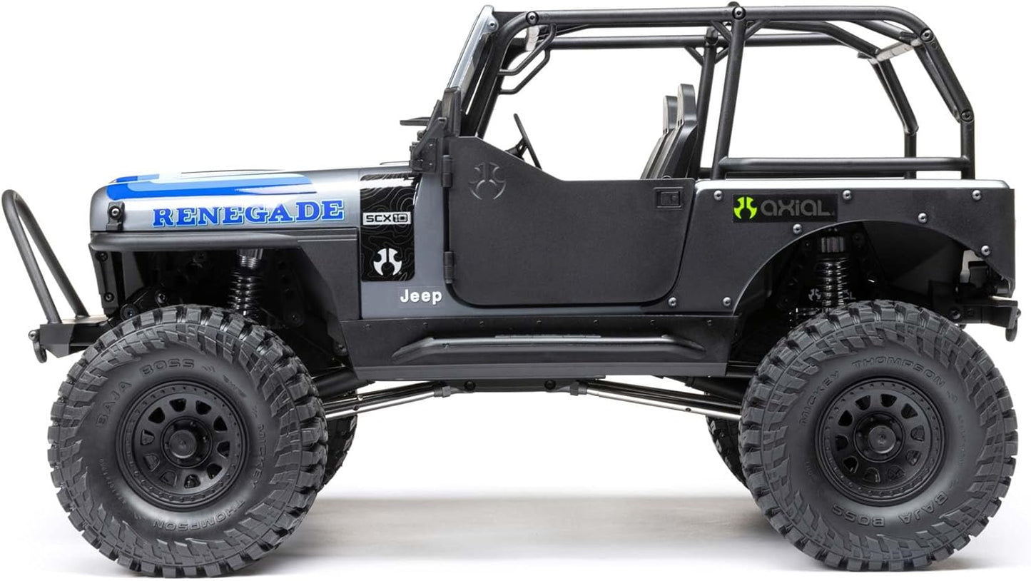 Axial SCX10 III Jeep CJ-7 1/10 4WD Ready to Run Brushed Rock Crawler, Grey