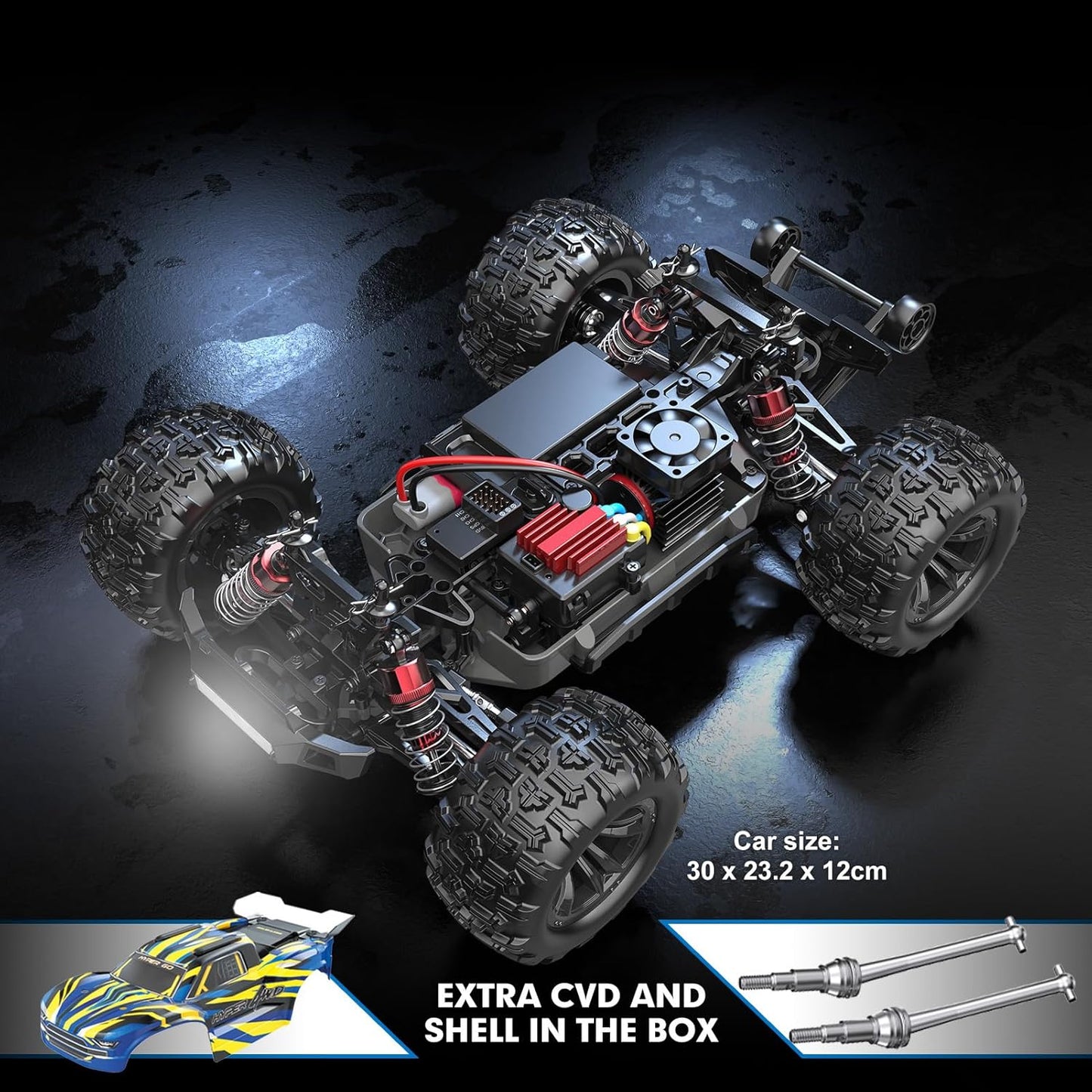 HYPER GO H16BM 1/16 Brushless Off-Road RC Truck – 4WD High-Speed Remote Control Car