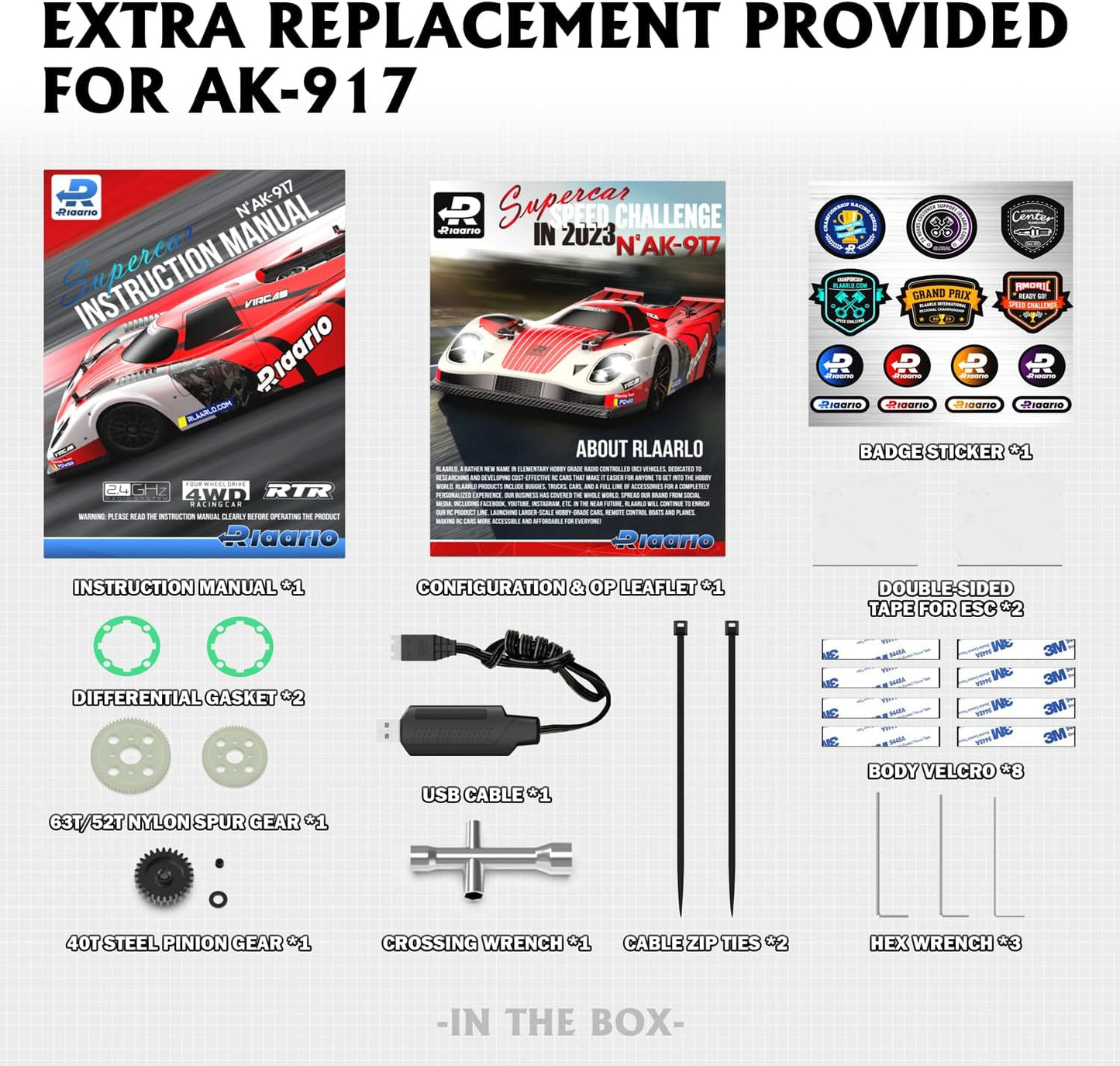 AMORIL 1/10 AK-917 2WD Brushed RTR On-Road RC Supercar