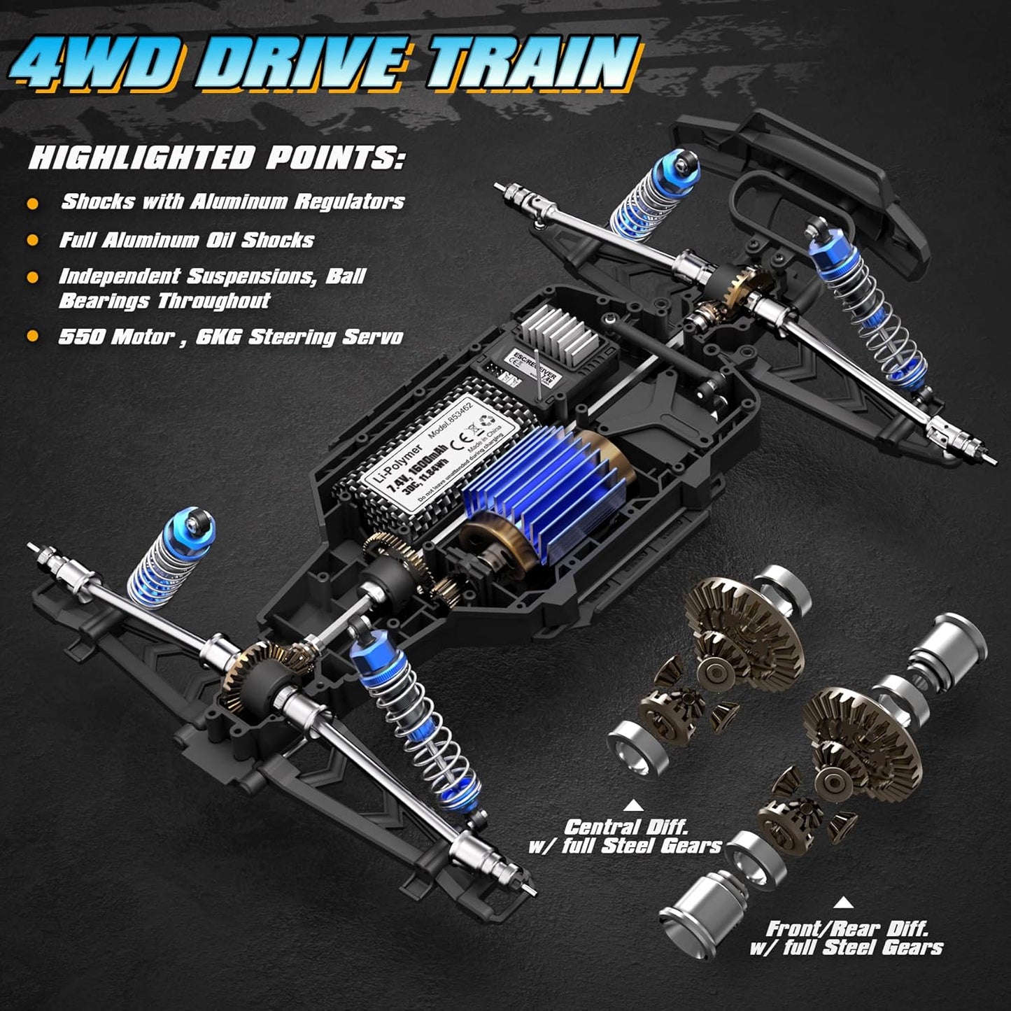 HAIBOXING 2995 1:12 Scale 4WD Off-Road RC Buggy – High-Speed Remote Control Truck