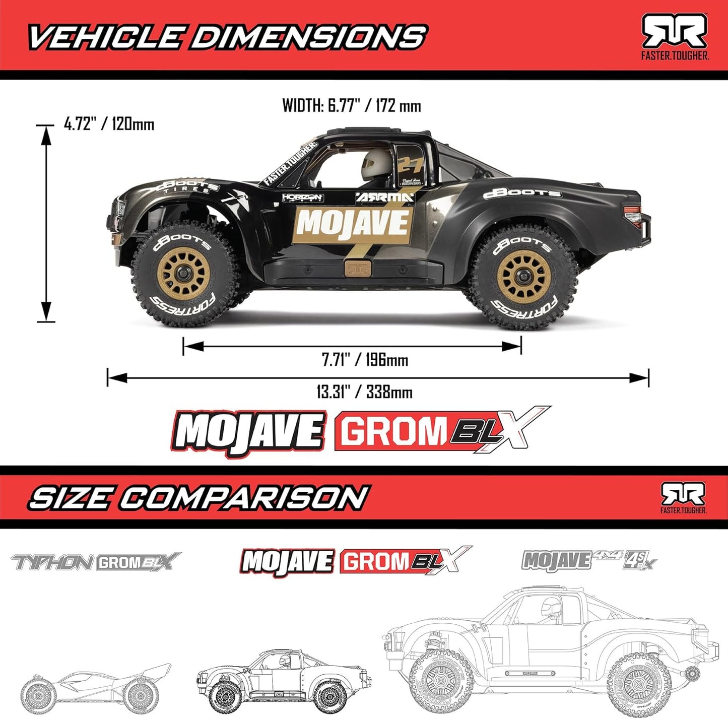 ARRMA 1/10 TITAN 4X4 BLX Mega Monster Truck – Ready-to-Run, Brushless Power