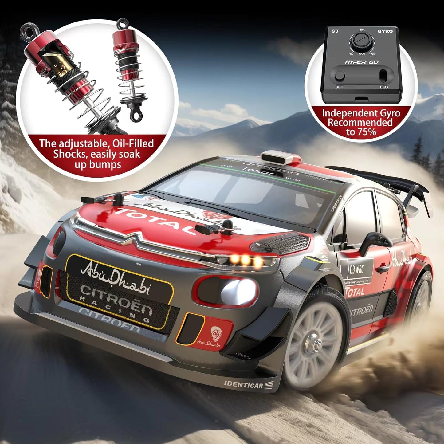 MJX 14303 Citroën C3 1/14 Scale Brushless RC Drift Car (38+ mph)