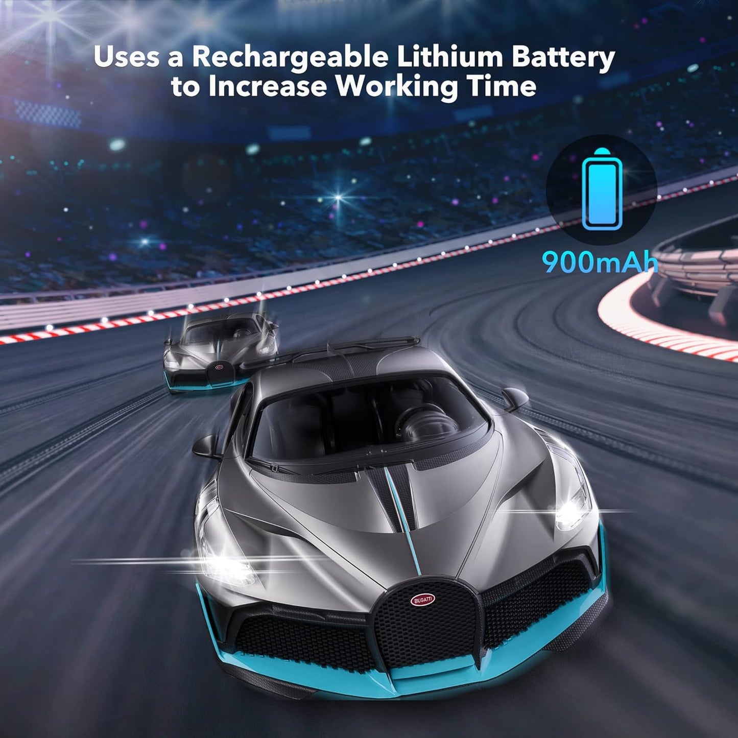 MIEBELY 1/12 Bugatti Divo 2WD RC Car with Lights