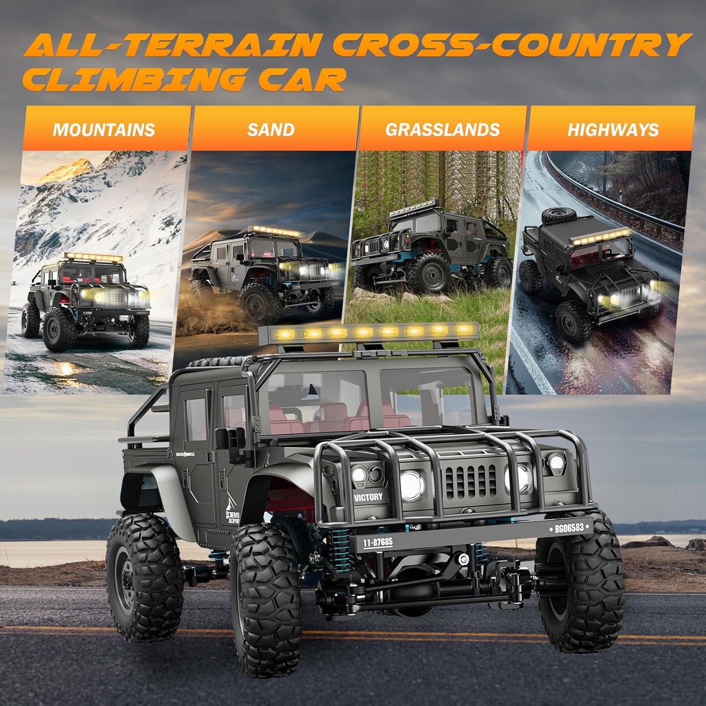 SIMREX 1/12 Scale 4WD All-Terrain RC Off-Road Truck