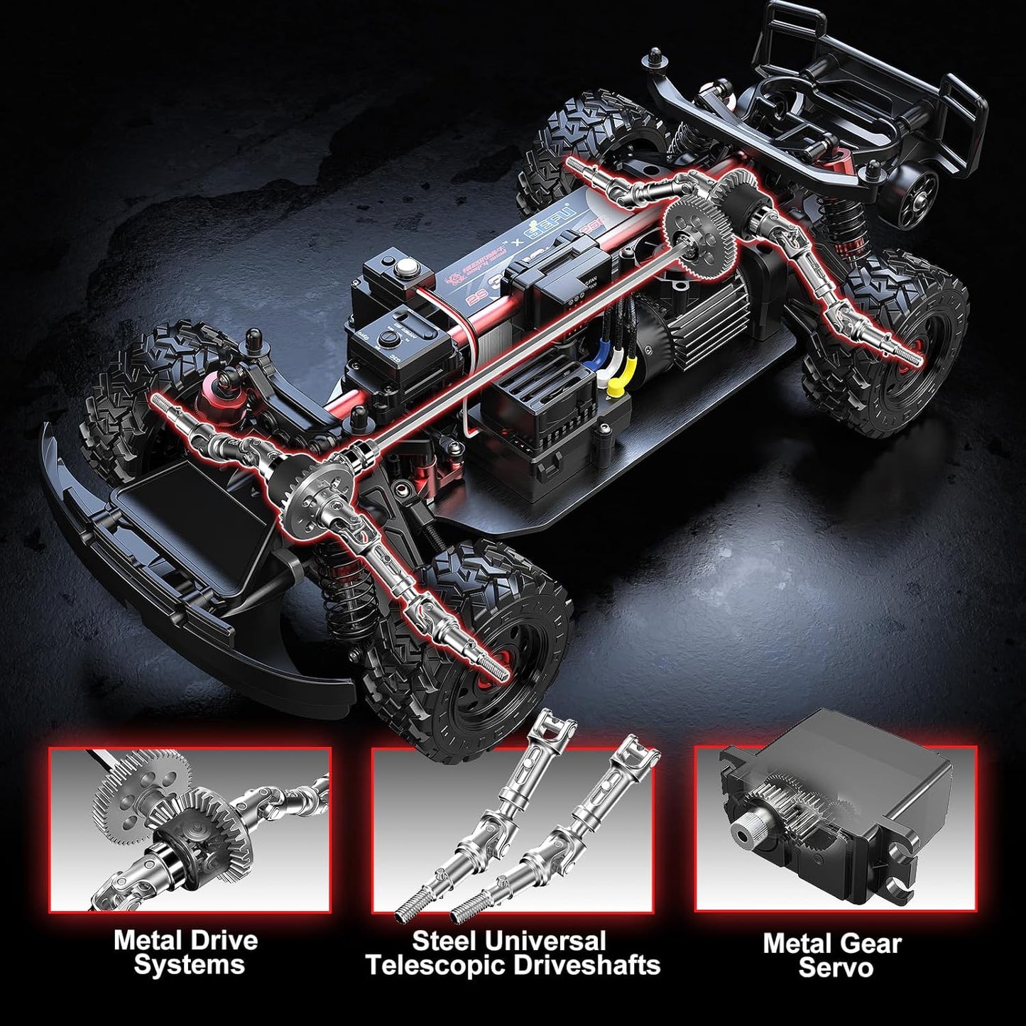 MJX Hyper GO 14211 1/14 Brushless 4WD Short Course Truck – Ready-to-Run, Gyro-Stabilized