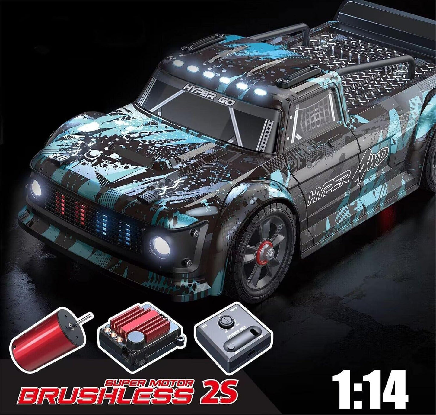 MJX Hyper Go 14301 1/14 4WD Brushless On-Road RC Drift Car – High-Speed All-Road Performance