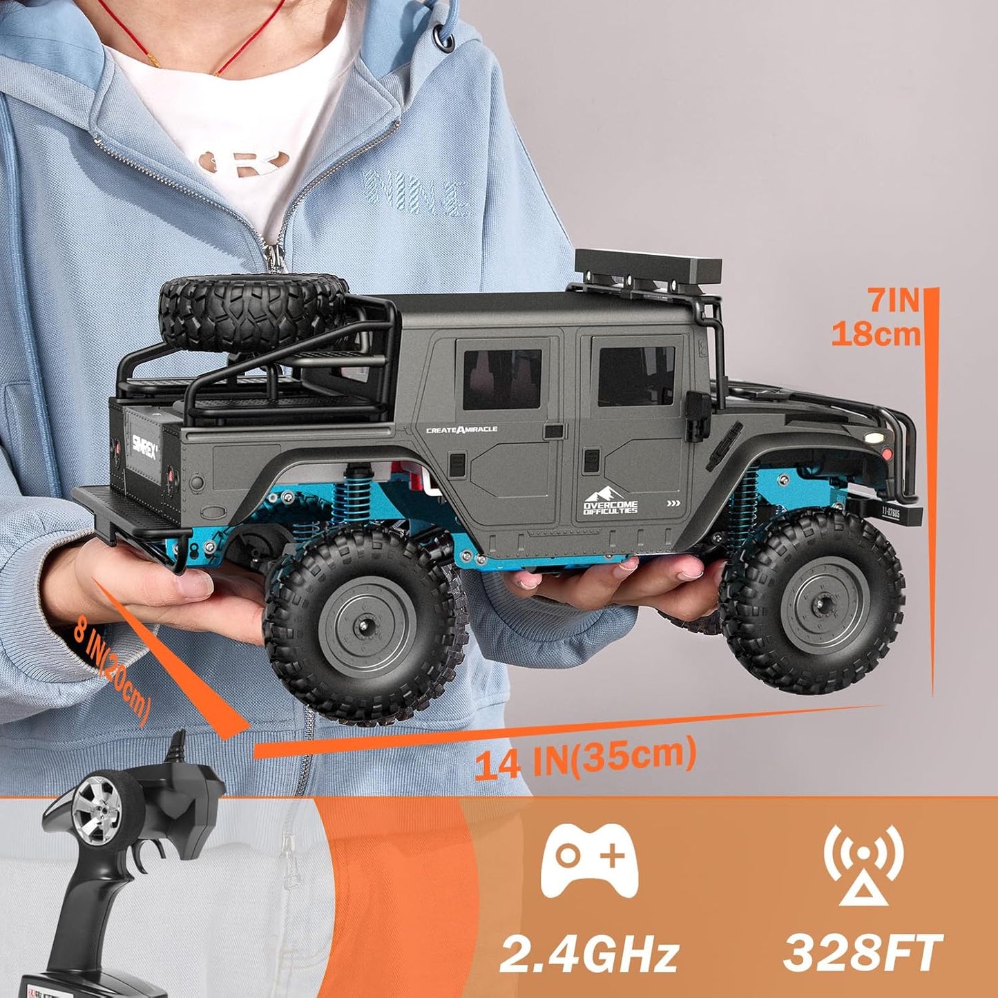 SIMREX 1/12 Scale 4WD All-Terrain RC Off-Road Truck