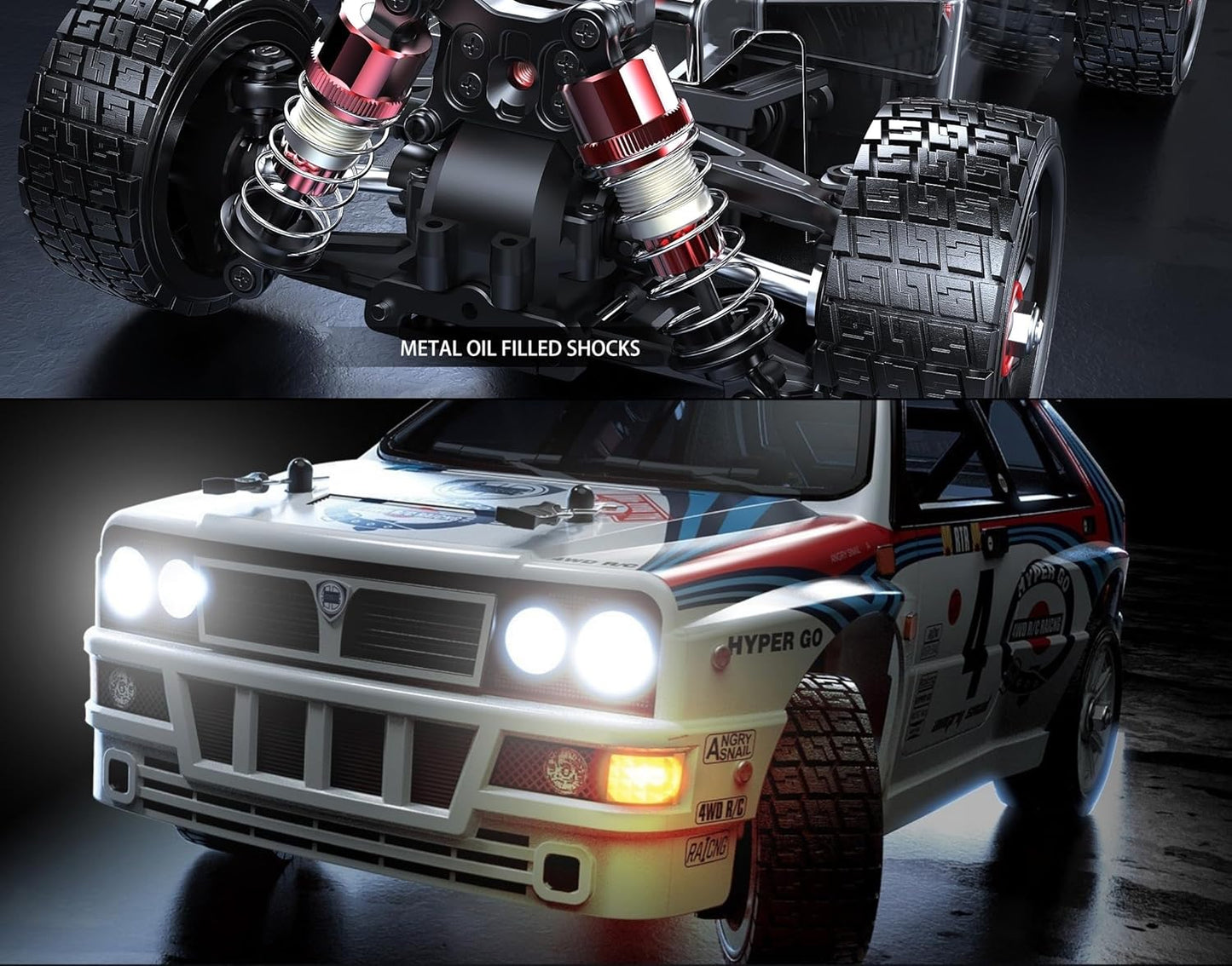 MJX Hyper Go 14301 1/14 Brushless All-Road RC Car, Lancia Delta Integrale-Inspired