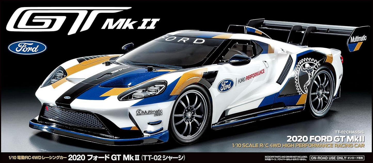 Tamiya 1/10 Ford GT Mk II TT-02 4WD RC Car Kit