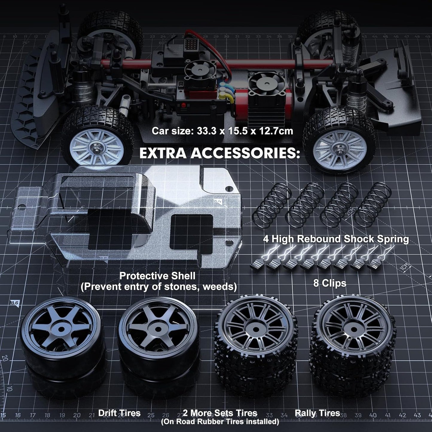 MJX 14303 Citroën C3 1/14 Scale Brushless RC Drift Car (38+ mph)