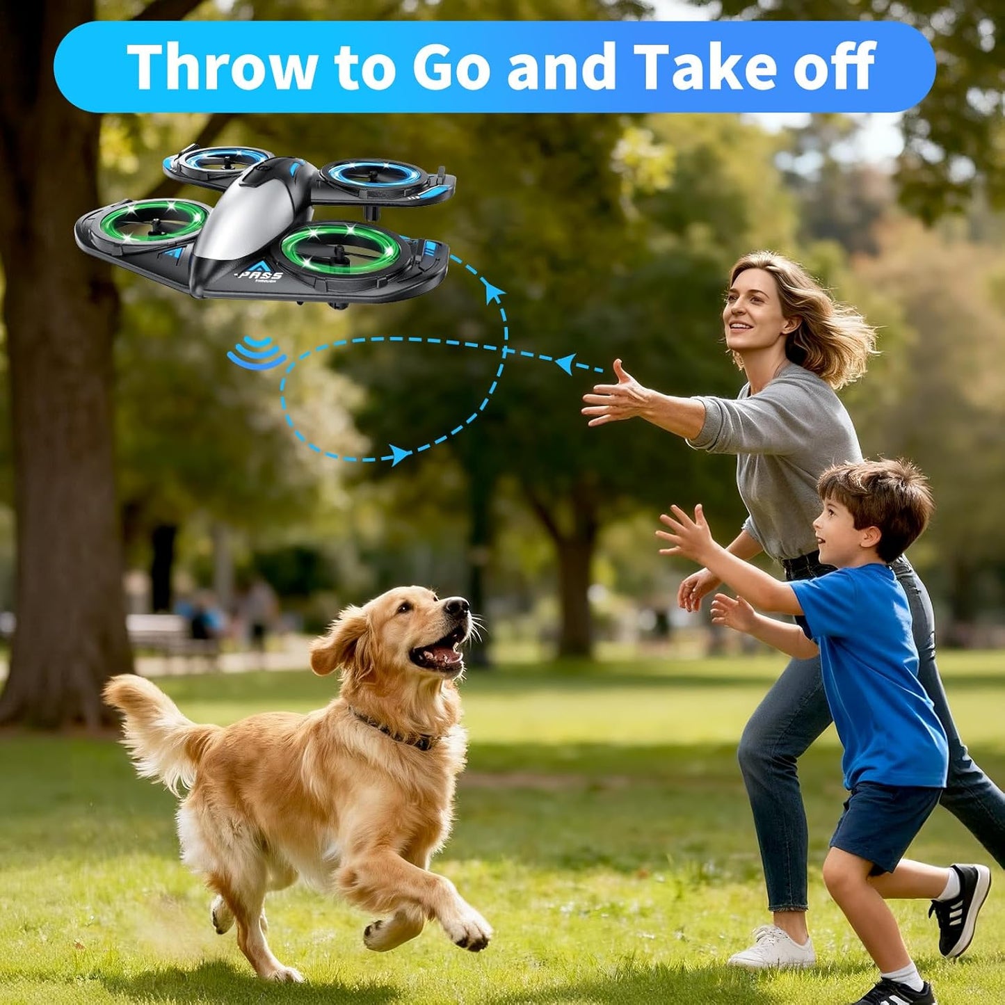 Elinoover RC Drone for Kids & Beginners – Collision Protection, Easy Fly Quadcopter