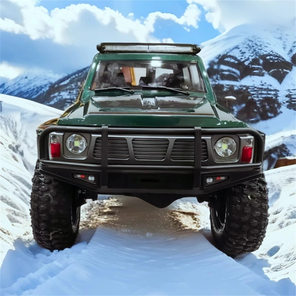 YIKONG YK4107 PRO 1/10 2.4G 4WD Brushless RC Rock Crawler with Tank Turn and LED Lights