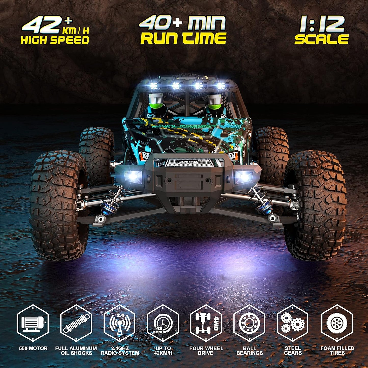 HAIBOXING 2995 1:12 Scale 4WD Off-Road RC Buggy – High-Speed Remote Control Truck