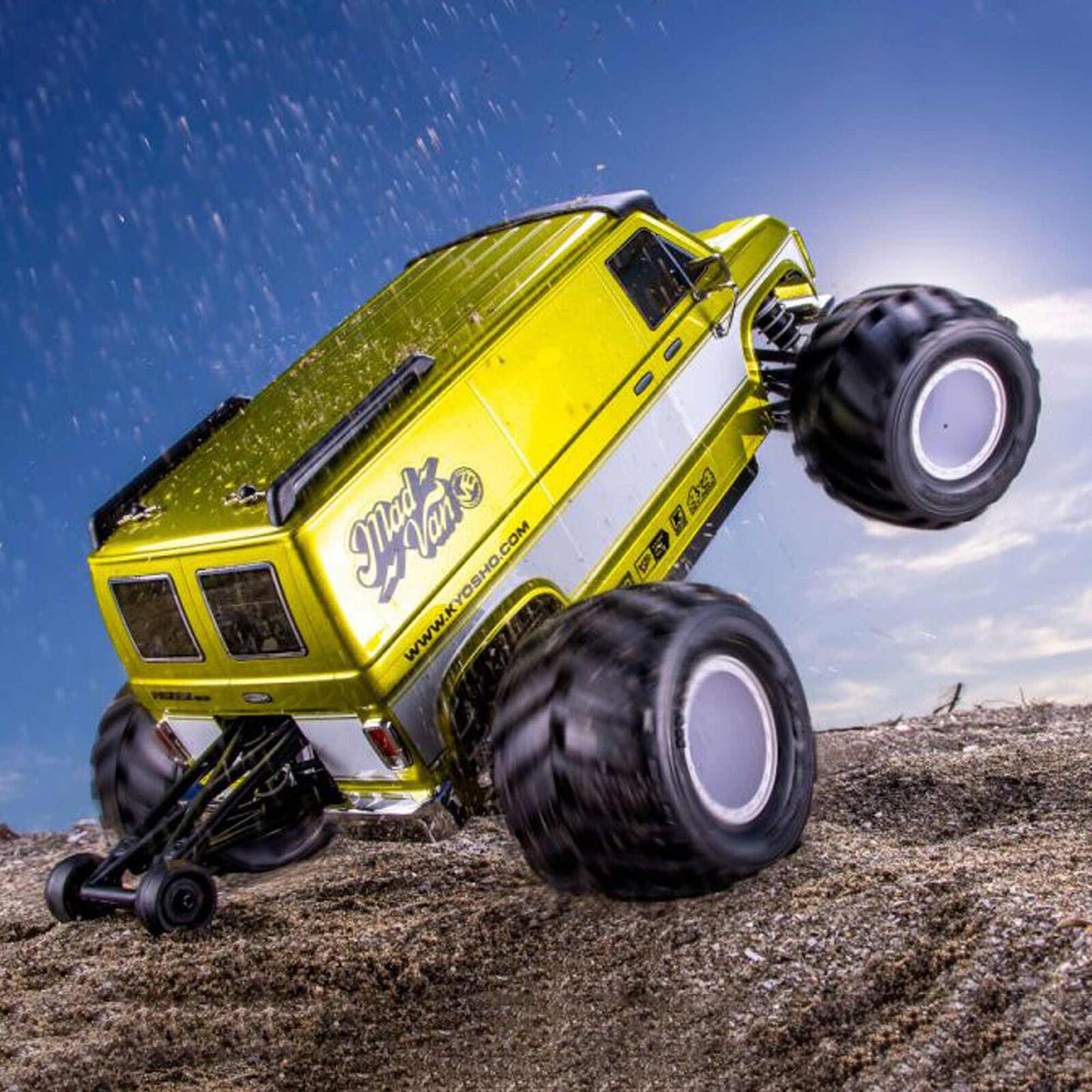 Kyosho 1/10 Mad Van Fazer Mk2 4WD Brushless RC Monster Truck – Gold