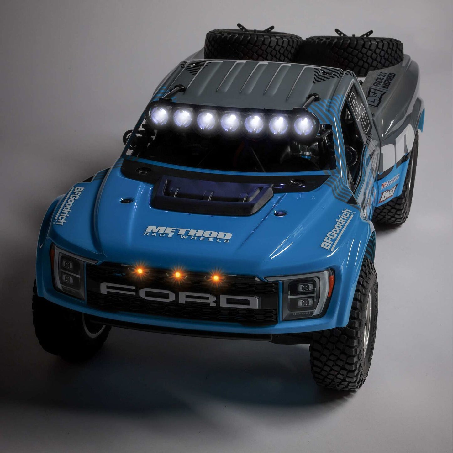 Losi 1/10 Baja Rey 2.0 Ford Raptor Method 3S 4WD RC Desert Truck