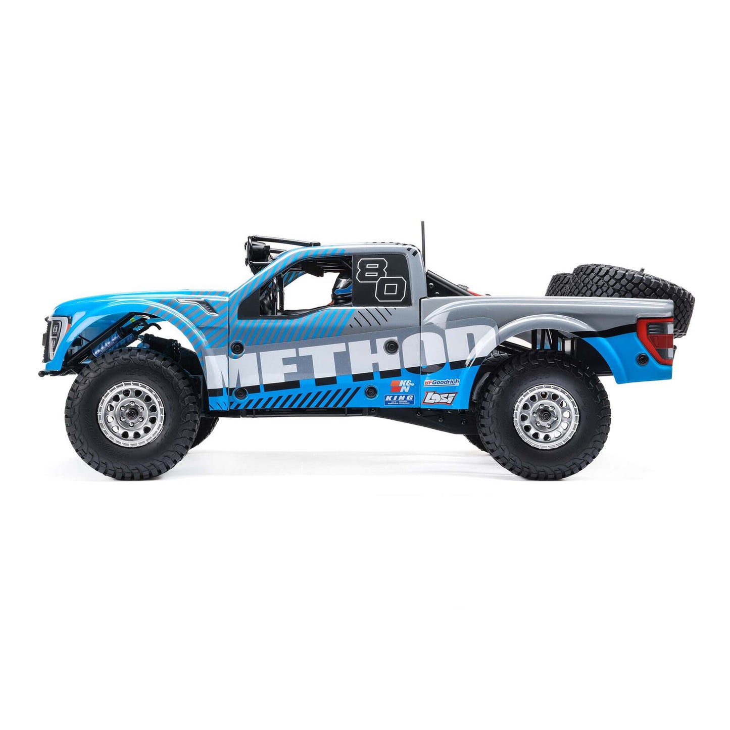 Losi 1/10 Baja Rey 2.0 Ford Raptor Method 3S 4WD RC Desert Truck