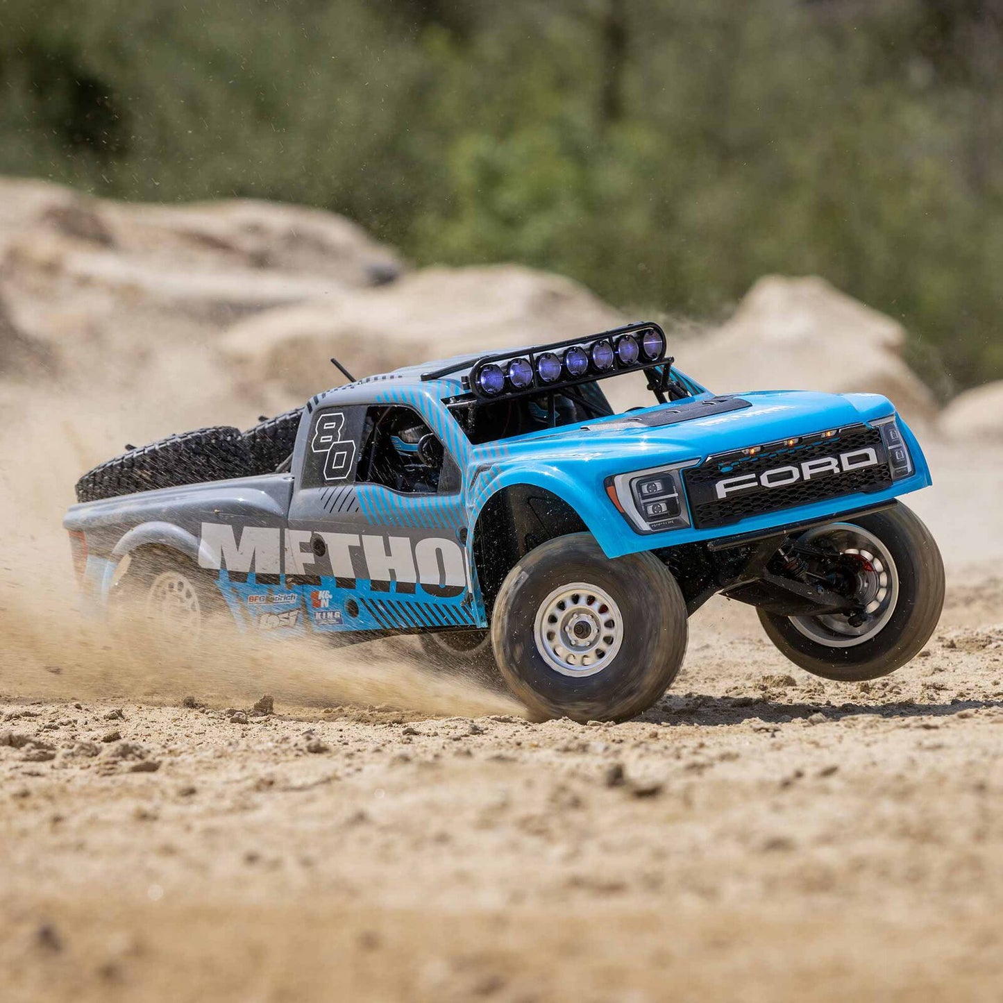 Losi 1/10 Baja Rey 2.0 Ford Raptor Method 3S 4WD RC Desert Truck