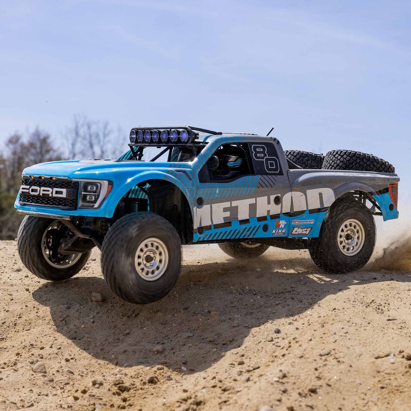 Losi 1/10 Baja Rey 2.0 Ford Raptor Method 3S 4WD RC Desert Truck