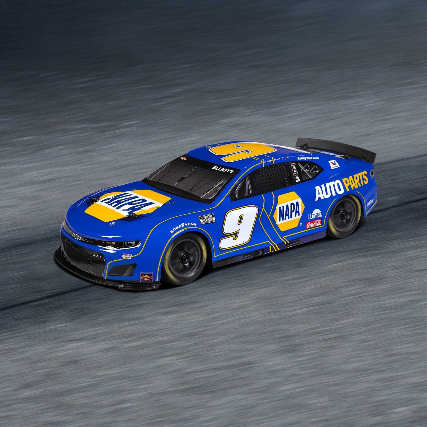 Losi 1/12 NASCAR Chase Elliott No. 9 NAPA 2025 Chevrolet Camaro ZL1 AWD RTR RC Race Car